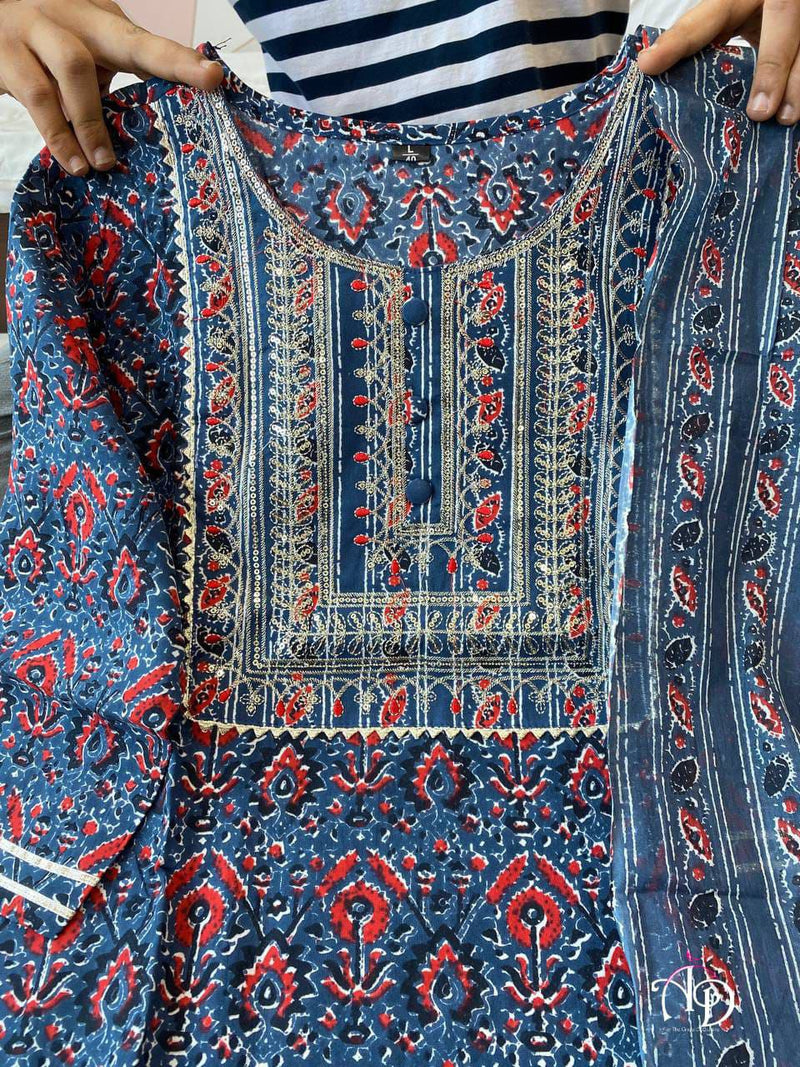 Mill Print Design work Full Kurti Set Anant Tex Exports Private Limited