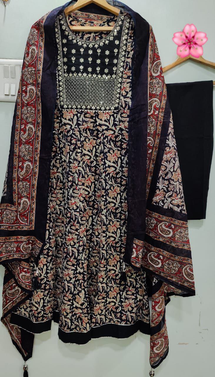 Heavy Rayon Embroidery Design Work Kurti Pant Anant Tex Exports Private Limited