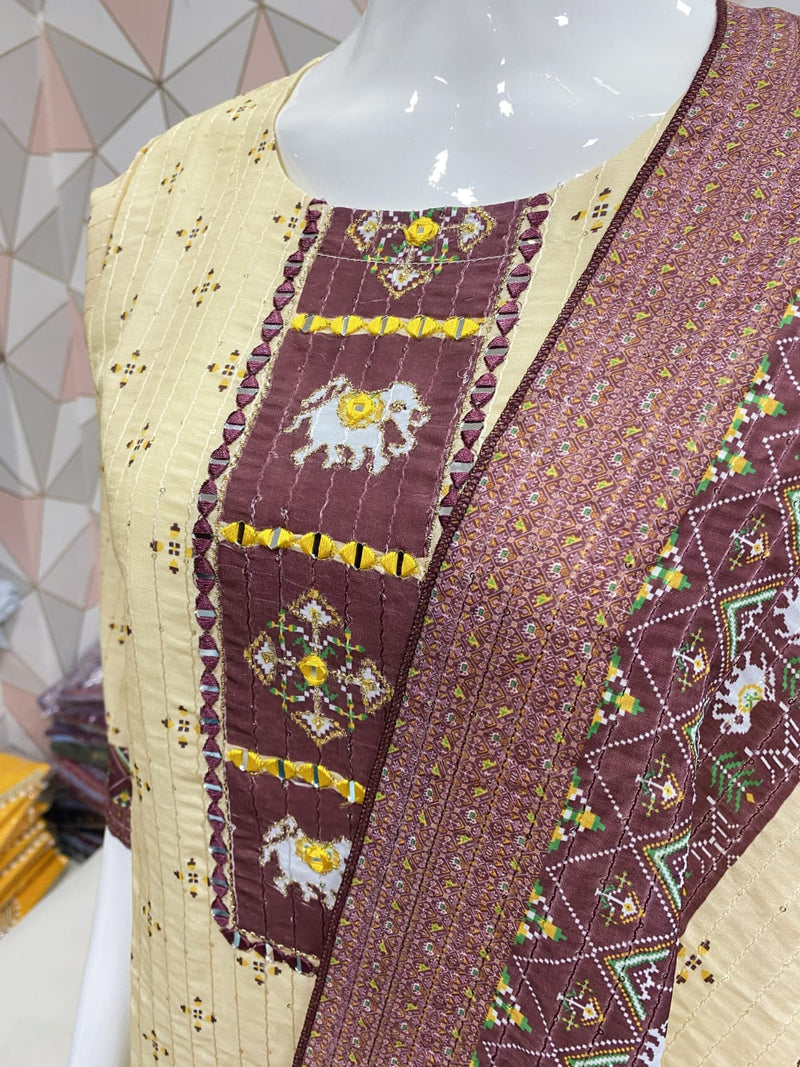 MUSLIN WITH SEQUENCE KURTI AND PANT Anant Tex Exports Private Limited