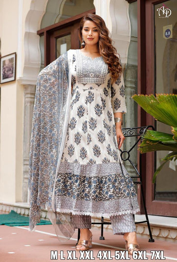 Heavy Rayon Mill Printed Gotta Patti Lace Work Gown Anant Tex Exports Private Limited