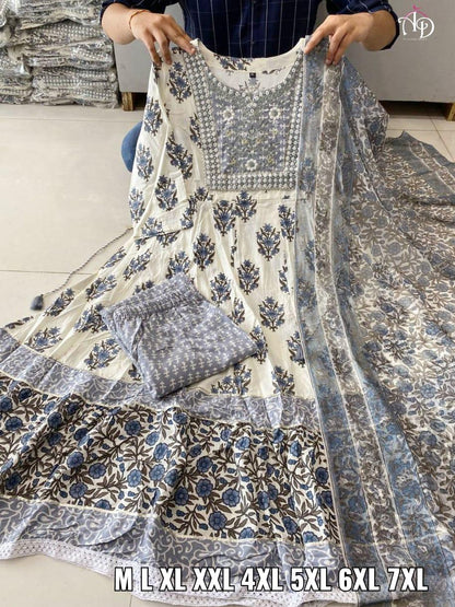 Heavy Rayon Mill Printed Gotta Patti Lace Work Gown Anant Tex Exports Private Limited