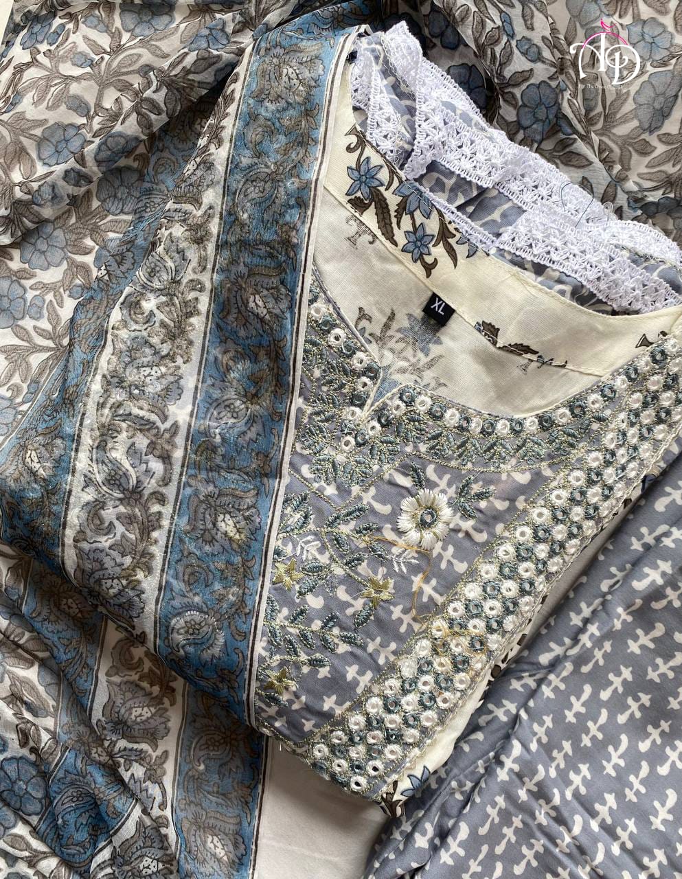 Heavy Rayon Mill Printed Gotta Patti Lace Work Gown Anant Tex Exports Private Limited