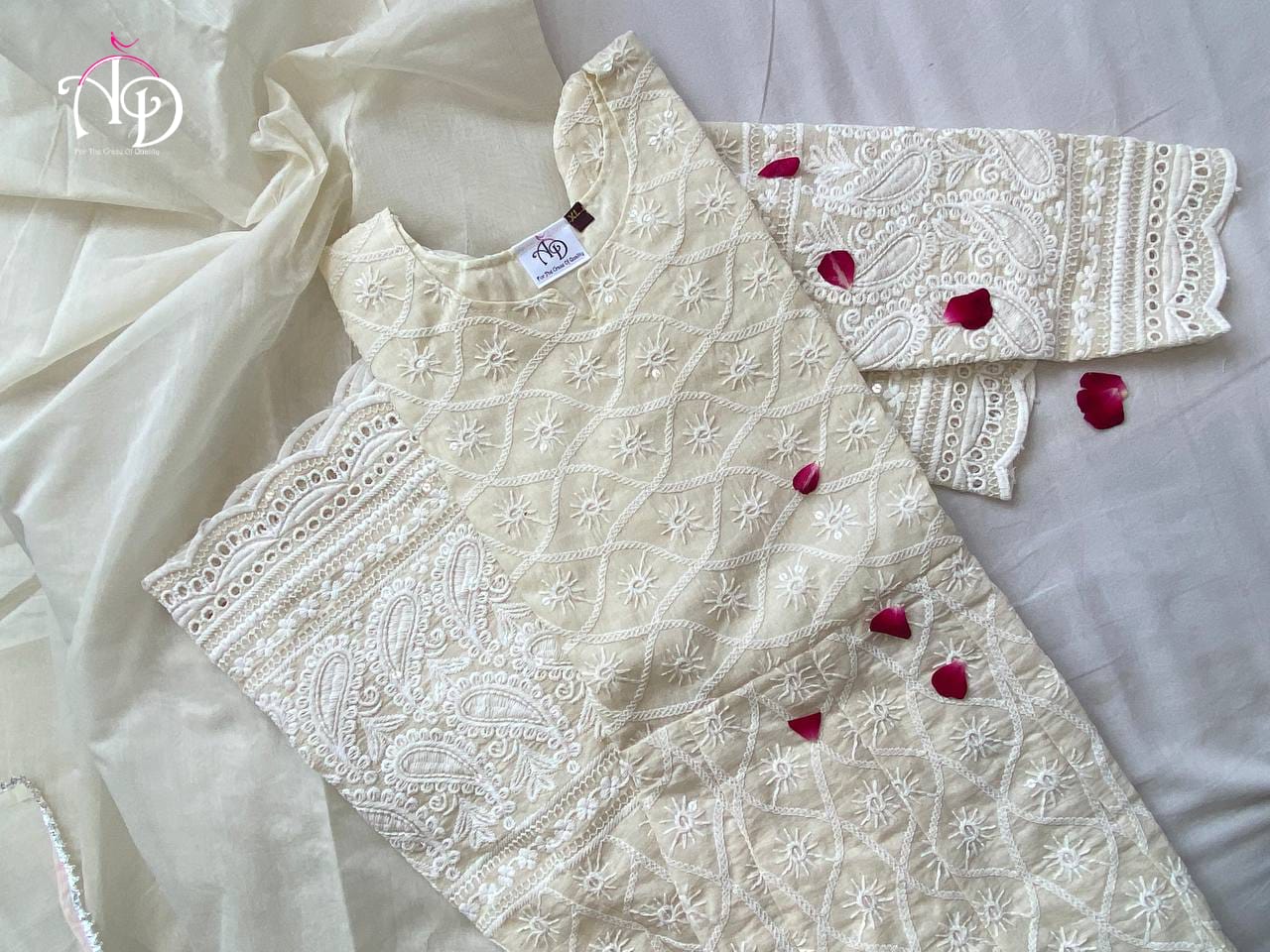 ANARKALI CHIKAN SEQUINS GOWN WITH DUPATTA Anant Tex Exports Private Limited