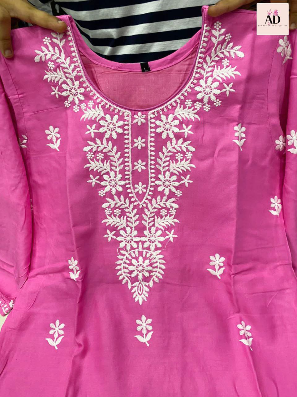 Embroidery Chikankari Kurti Set Anant Tex Exports Private Limited