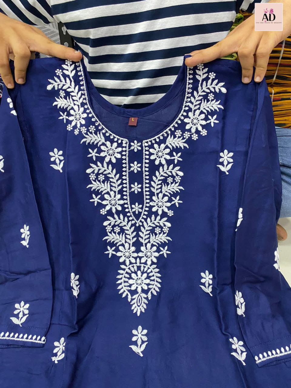 Embroidery Chikankari Kurti Set Anant Tex Exports Private Limited