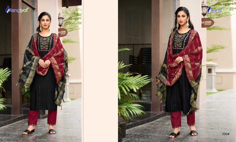 ANUSHA VOL 1 RAYON KURTI WITH BOTTOM AND DUPATTA Anant Tex Exports Private Limited