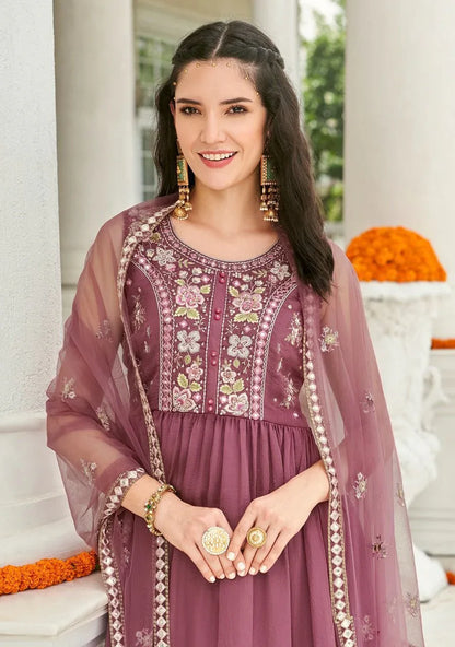 ZOYA PURE VISCOSE SATIN SILK TOP &amp; SHARARA SUIT Anant Tex Exports Private Limited