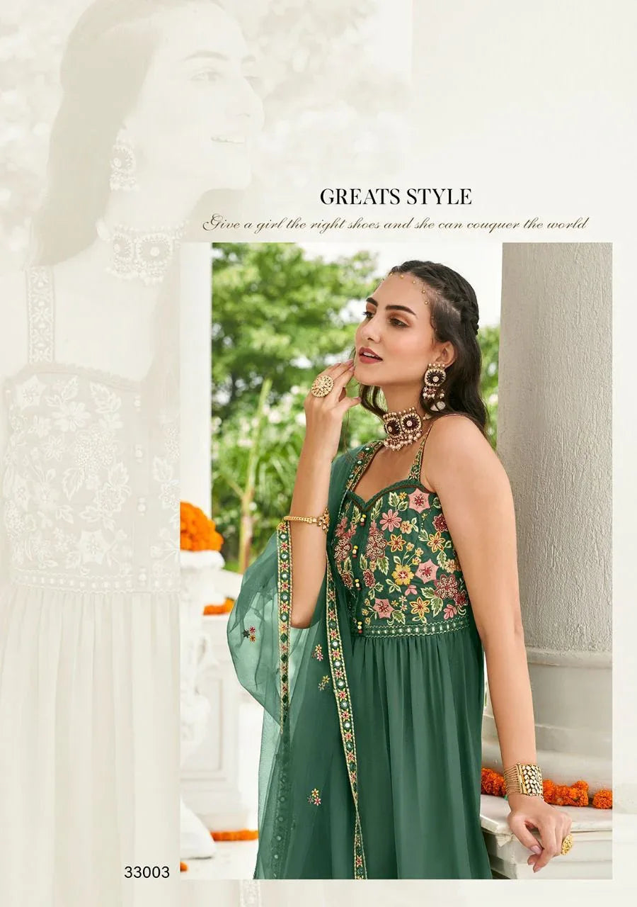 ZOYA PURE VISCOSE SATIN SILK TOP &amp; SHARARA SUIT Anant Tex Exports Private Limited