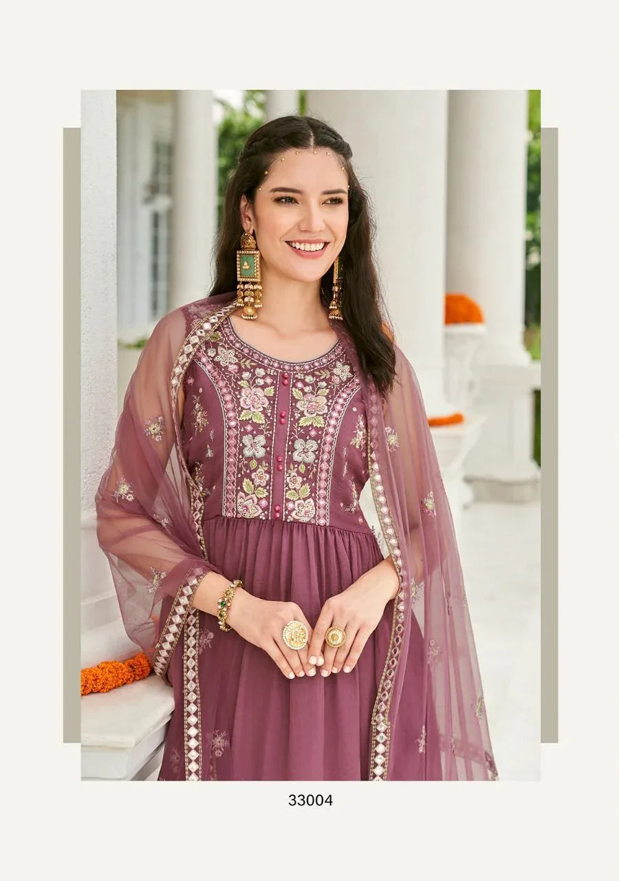 ZOYA PURE VISCOSE SATIN SILK TOP &amp; SHARARA SUIT Anant Tex Exports Private Limited