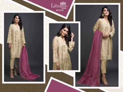 Handwork Kurti With Pant &amp; Fancy Organza Dupatta Anant Tex Exports Private Limited