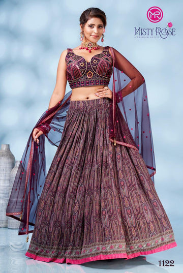 Misty Rose Dno. 1122 Series Designer Lehenga Anant Tex Exports Private Limited
