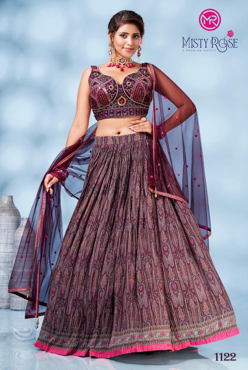 Misty Rose Dno. 1122 Series Designer Lehenga Anant Tex Exports Private Limited