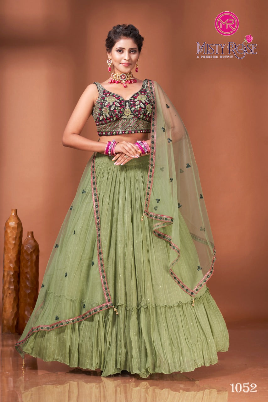 Misty Rose Dno. 1052 Series Designer Lehenga Anant Tex Exports Private Limited