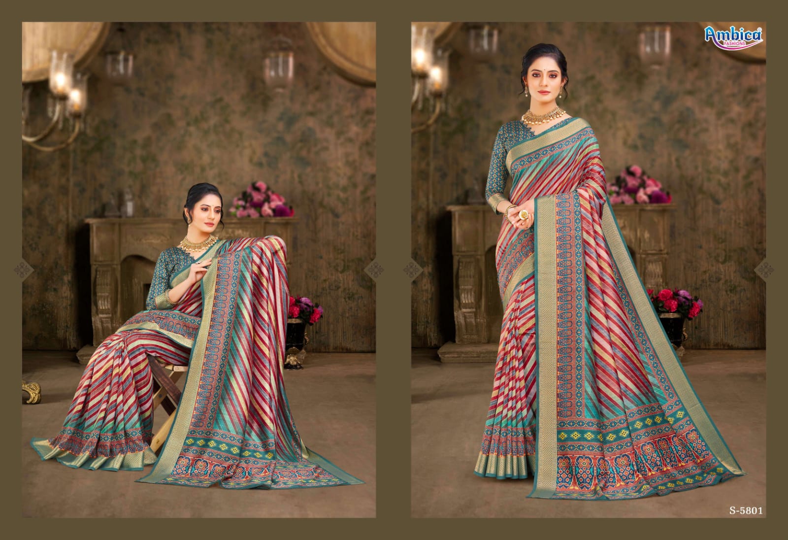 Ambica Aafreen Fancy saree Anant Tex Exports Private Limited