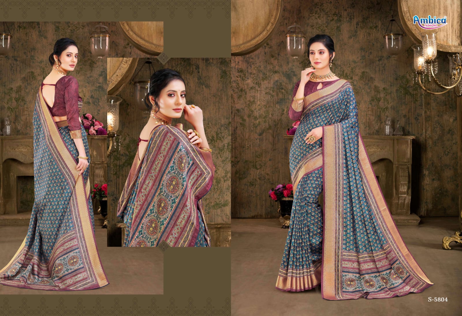 Ambica Aafreen Fancy saree Anant Tex Exports Private Limited