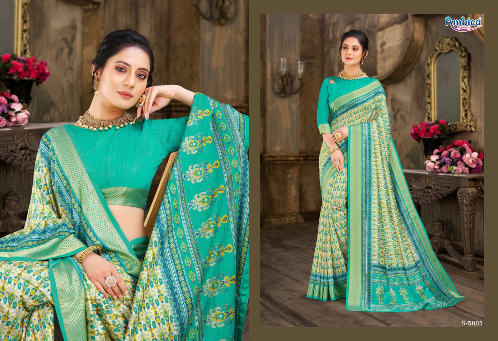Ambica Aafreen Fancy saree Anant Tex Exports Private Limited