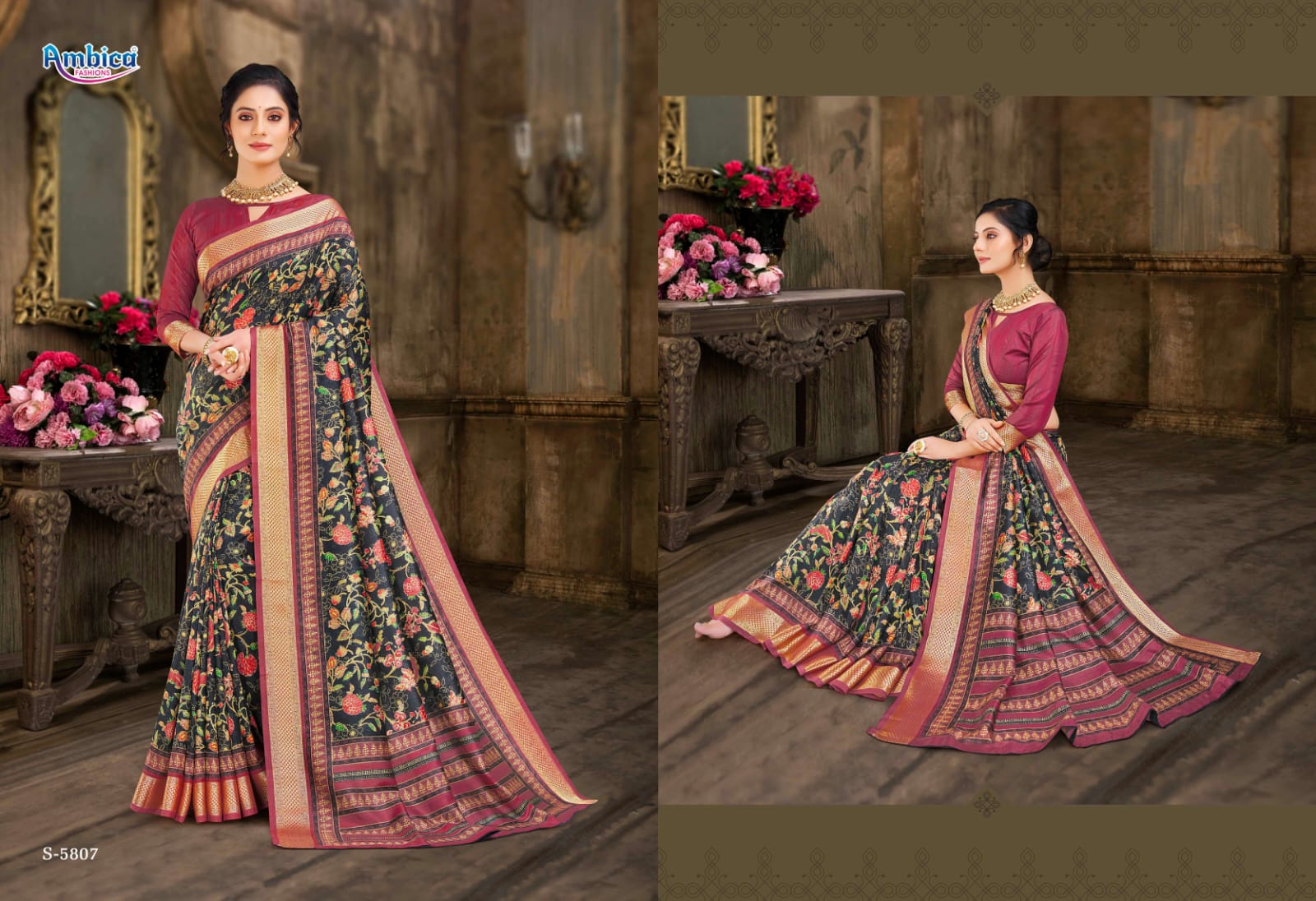 Ambica Aafreen Fancy saree Anant Tex Exports Private Limited
