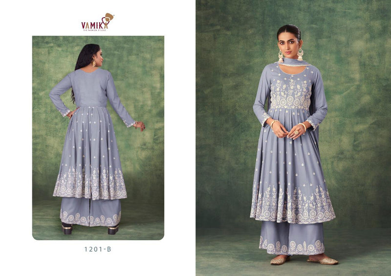 VAMIKA SAKHI 1201 RAYON KURTI WITH BOTTOM AND DUPATTA Anant Tex Exports Private Limited