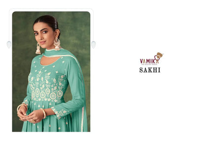 VAMIKA SAKHI 1201 RAYON KURTI WITH BOTTOM AND DUPATTA Anant Tex Exports Private Limited