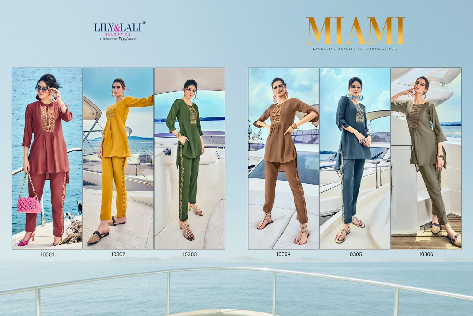 Lily And Lali Miami 10301-10306 Series Kurtis Anant Tex Exports Private Limited