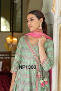 Printed Anarkali With Pant And Chanderi Dupatta-NP1300 Anant Tex Exports Private Limited