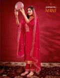 Rangoon Mahi Linen Jacquard Karwachauth Special Ready To Wear Collection Anant Tex Exports Private Limited