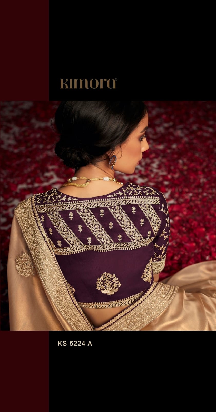 What type of earring should I wear with a purple saree? - Quora