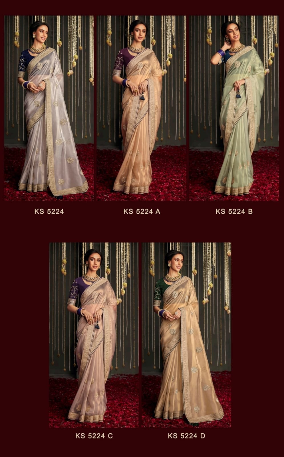 KIMORA KAJAL VOL 11 DNO. 5224 FANCY SAREE Anant Tex Exports Private Limited