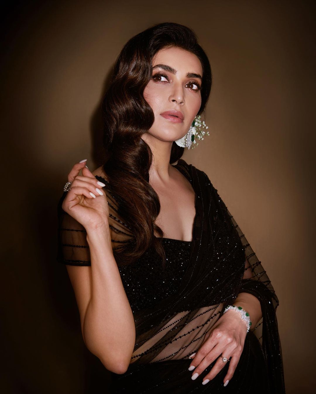 Georgette With Heavy Sequence Embroidery Work Saree Anant Tex Exports Private Limited