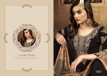 NAZNEEN GUL FAIZ 1305 SERIES VELVET WITH HEAVY EMBROIDERY SUITS Anant Tex Exports Private Limited