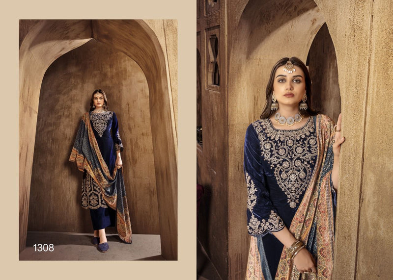 NAZNEEN GUL FAIZ 1305 SERIES VELVET WITH HEAVY EMBROIDERY SUITS Anant Tex Exports Private Limited