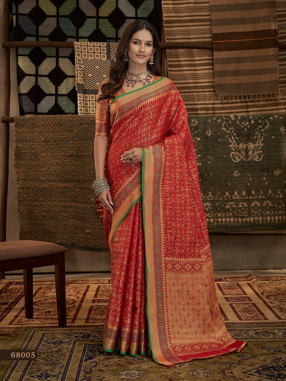 Aansh Silk Traditional Patola weaving Saree Anant Tex Exports Private Limited