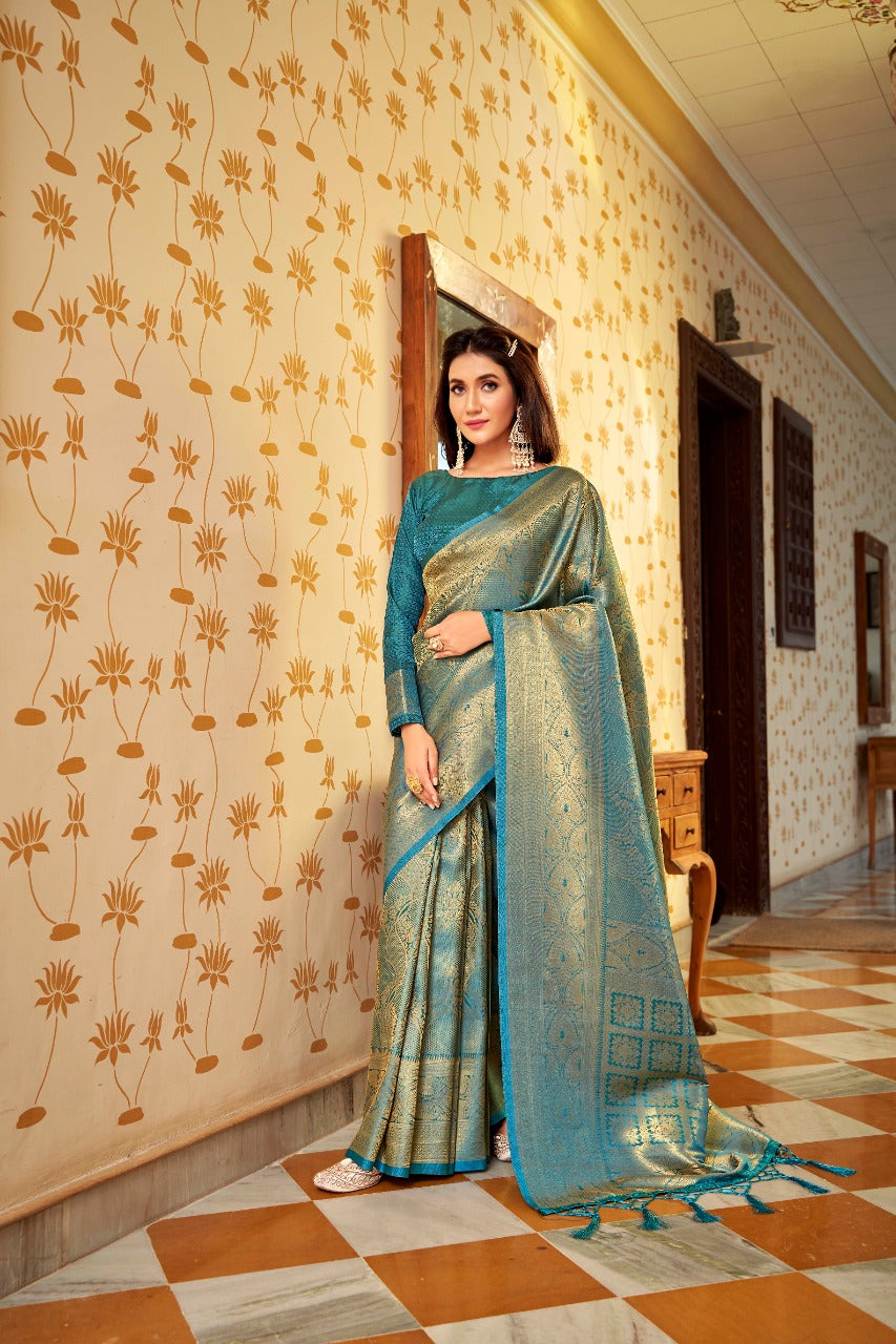 Amber dhara Soft Handloom Weaving silk Designer Saree Anant Tex Exports Private Limited