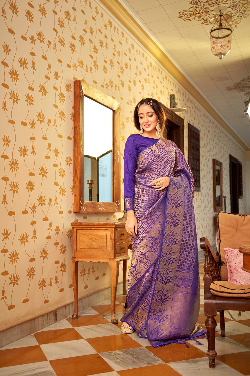 Amber dhara Soft Handloom Weaving silk Designer Saree Anant Tex Exports Private Limited