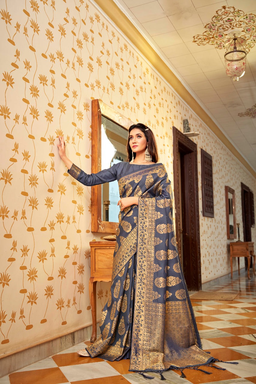 Amber dhara Soft Handloom Weaving silk Designer Saree Anant Tex Exports Private Limited