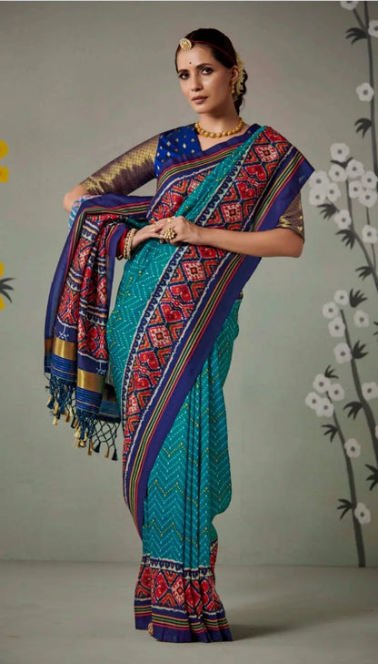 Kimora Patan Patola Soft Tussar Silk Saree Anant Tex Exports Private Limited