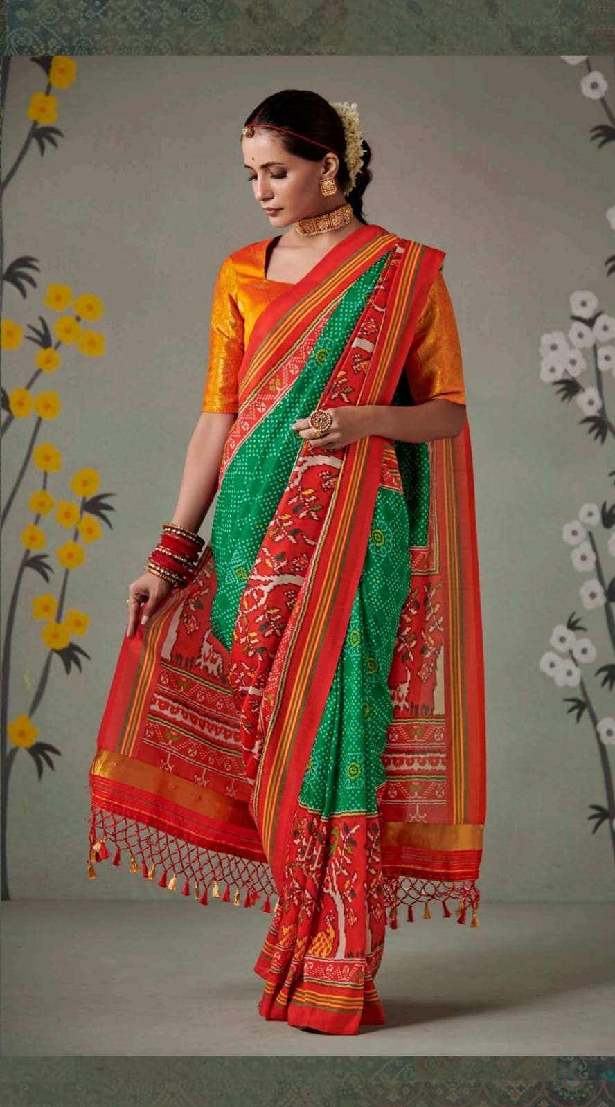 Kimora Patan Patola Soft Tussar Silk Saree Anant Tex Exports Private Limited