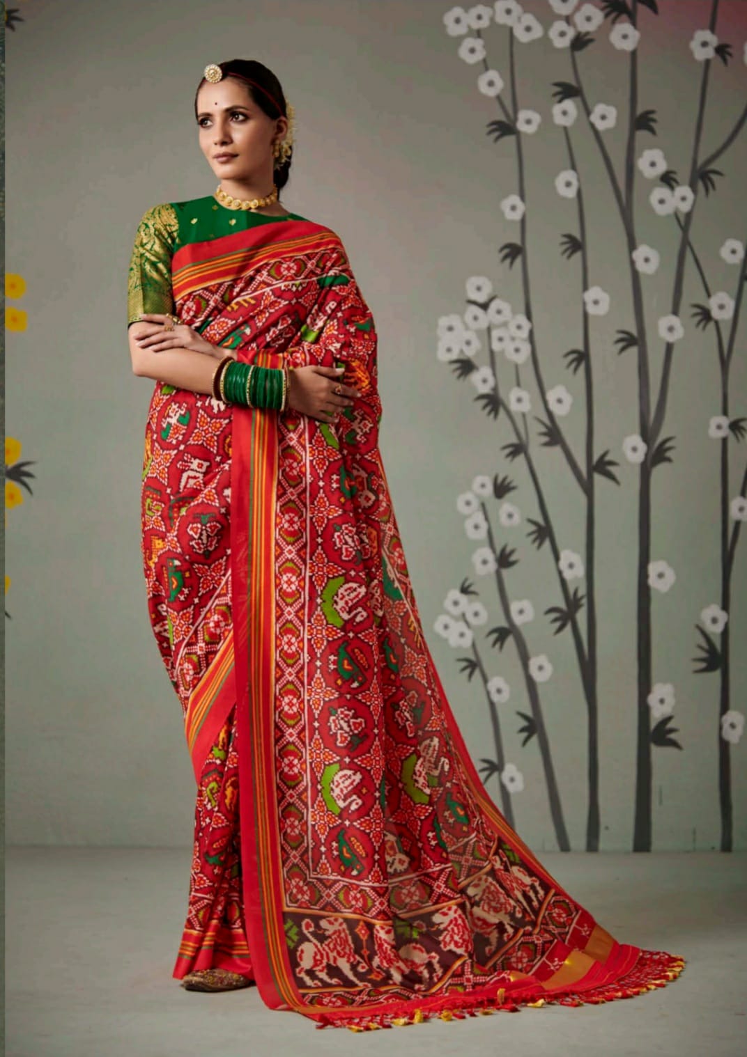 Kimora Patan Patola Soft Tussar Silk Saree Anant Tex Exports Private Limited