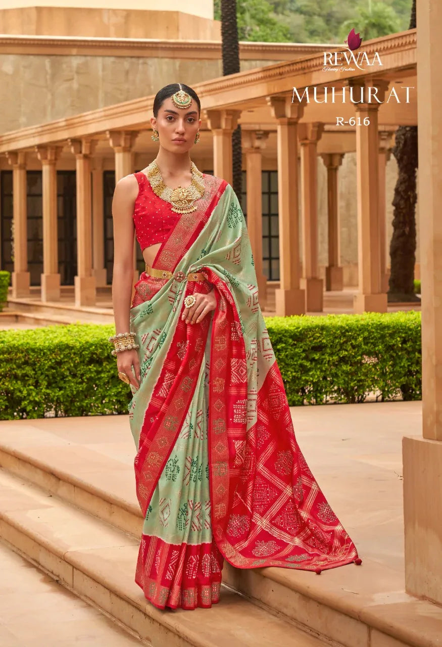 Rewaa Muhurat Pure Silk Designer Patola Saree Anant Tex Exports Private Limited