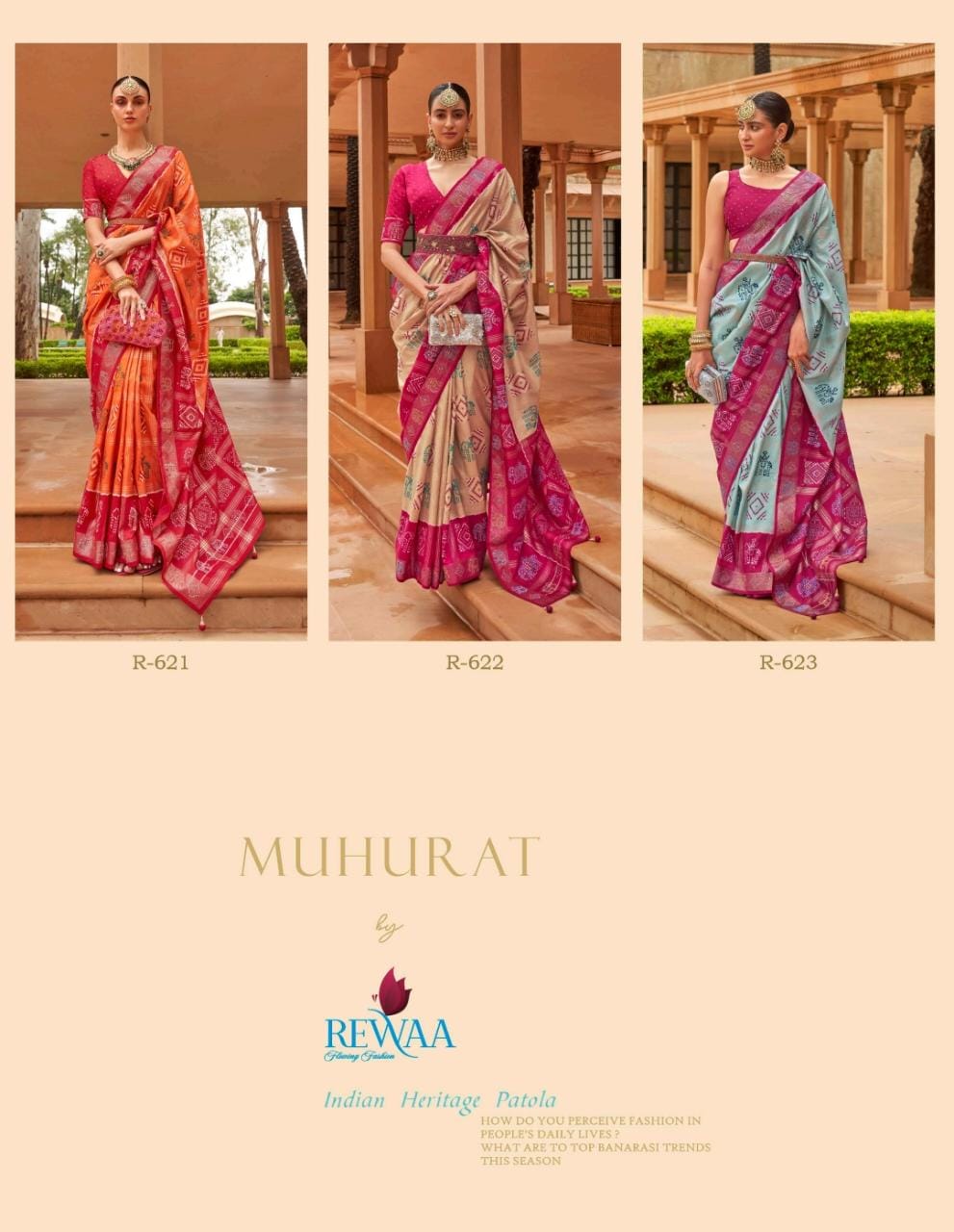 Rewaa Muhurat Pure Silk Designer Patola Saree Anant Tex Exports Private Limited