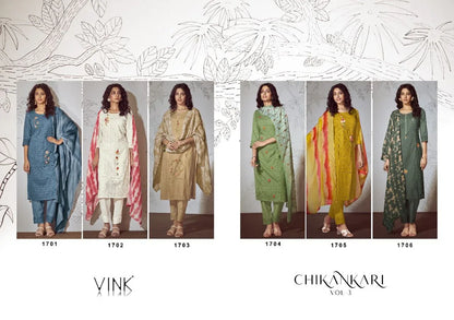 Vink Chikankari Vol-3 Pure Cotton Ready Made Suits Anant Tex Exports Private Limited