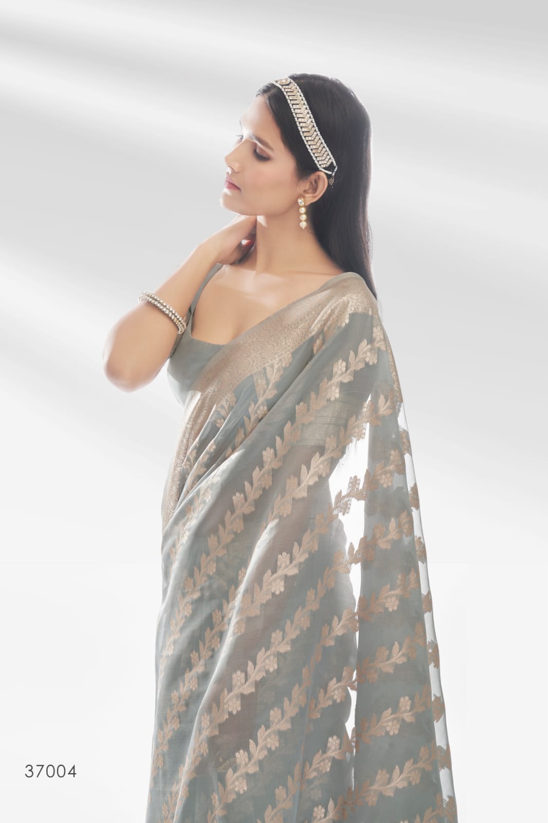 RajPath Abudhai Pure Organza with an amazing Shiny Banarasi Zari Saree Anant Tex Exports Private Limited