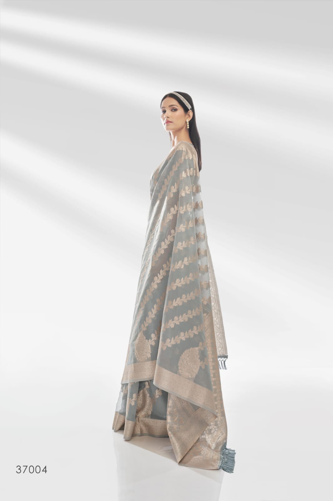 RajPath Abudhai Pure Organza with an amazing Shiny Banarasi Zari Saree Anant Tex Exports Private Limited