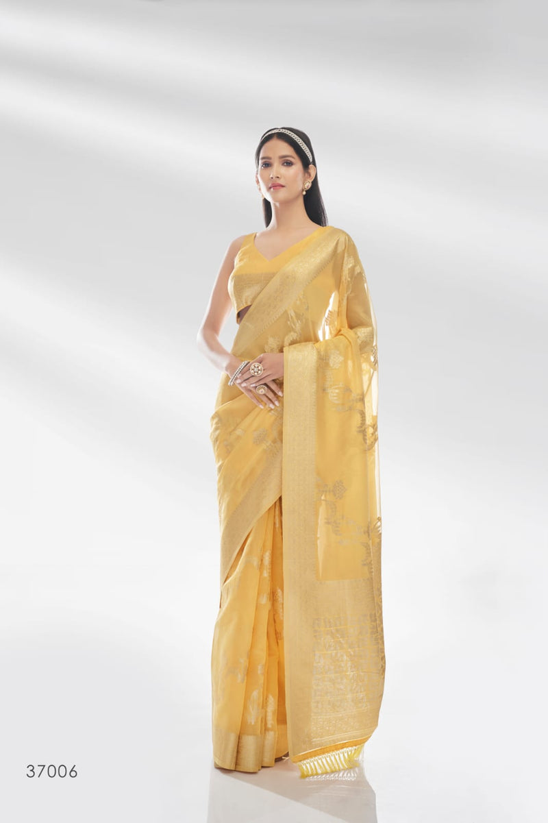 RajPath Abudhai Pure Organza with an amazing Shiny Banarasi Zari Saree Anant Tex Exports Private Limited