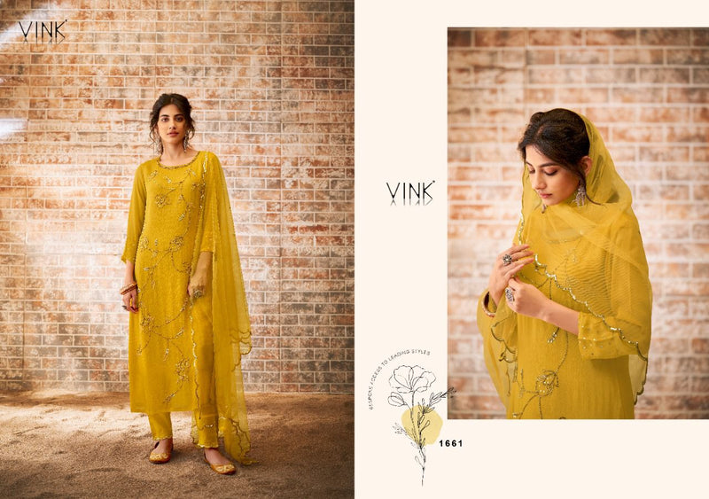 Vink Zia By Vista Lifestyle Designer Work Readymade Suit Collection Anant Tex Exports Private Limited
