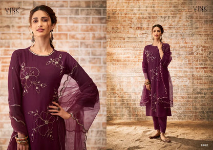 Vink Zia By Vista Lifestyle Designer Work Readymade Suit Collection Anant Tex Exports Private Limited