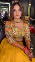 FOX GEORGETTE WITH EMBROIDERY SEQUENCE WORK LEHENGA Anant Tex Exports Private Limited