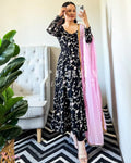 FOX GEORGETTE WITH SEQUENCE EMBROIDERY WORK GOWN Anant Tex Exports Private Limited