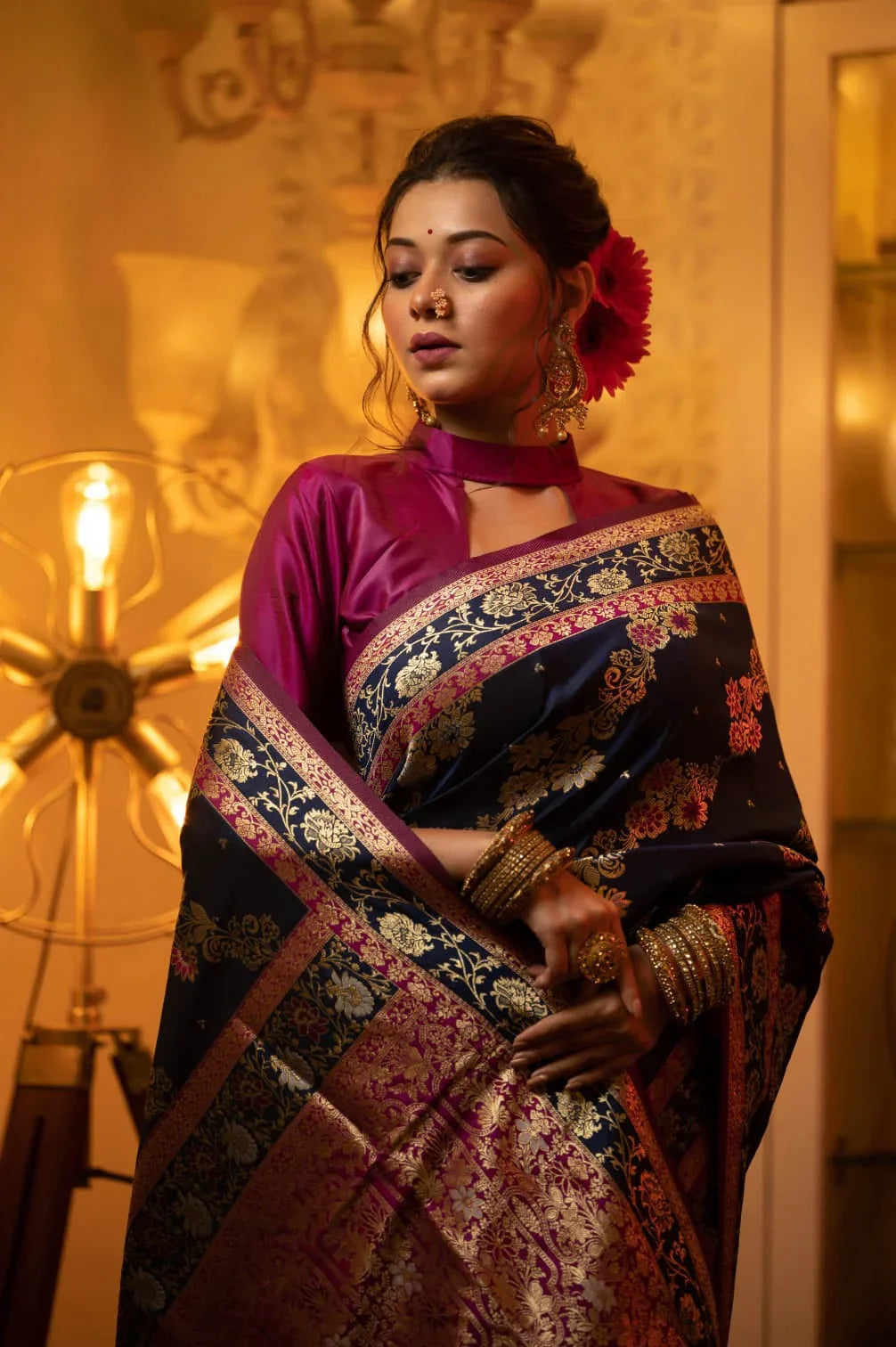 Soft Banarasi Silk Saree Anant Tex Exports Private Limited
