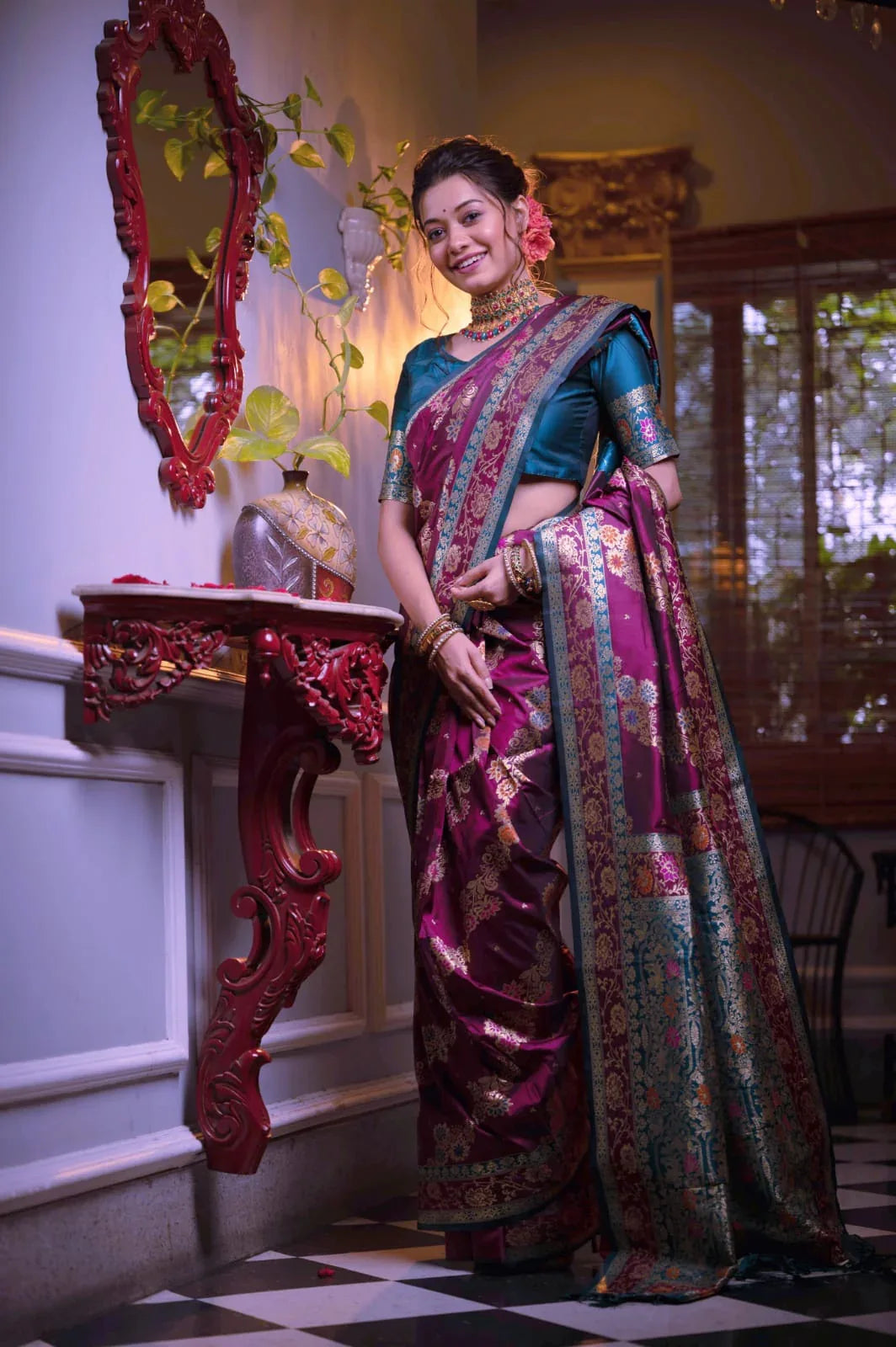 Soft Banarasi Silk Saree Anant Tex Exports Private Limited